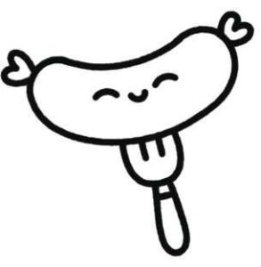 香肠简笔画