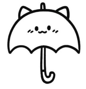 雨伞简笔画