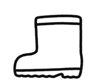 雨鞋简笔画