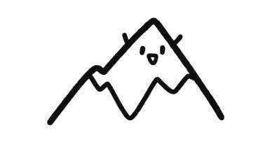 雪山简笔画
