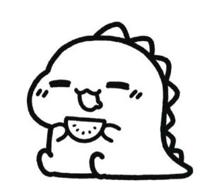 小恐龙简笔画