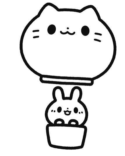 兔兔环游世界简笔画