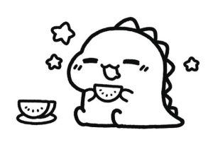 小恐龙简笔画