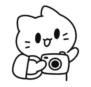 旅行猫猫简笔画