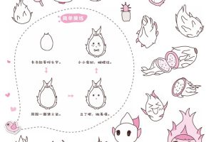 火龙果简笔画