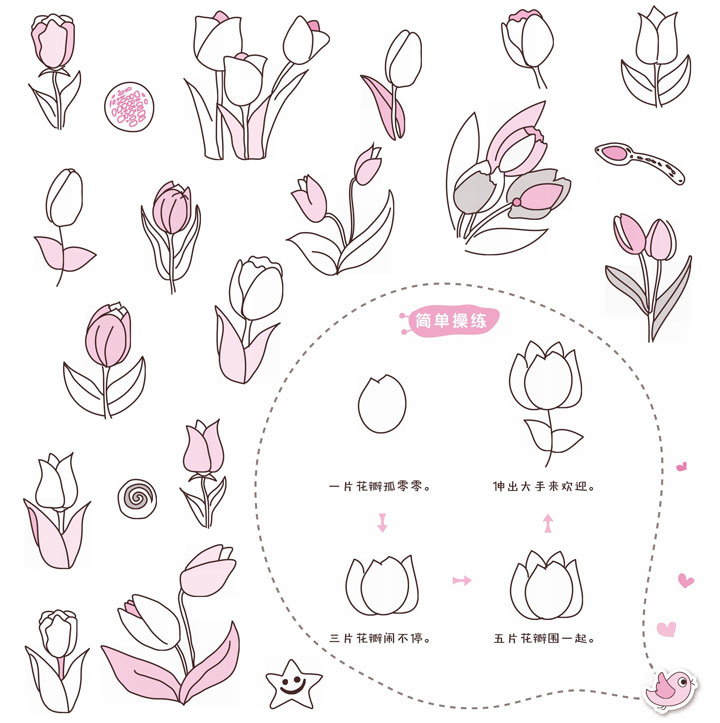 郁金香简笔画