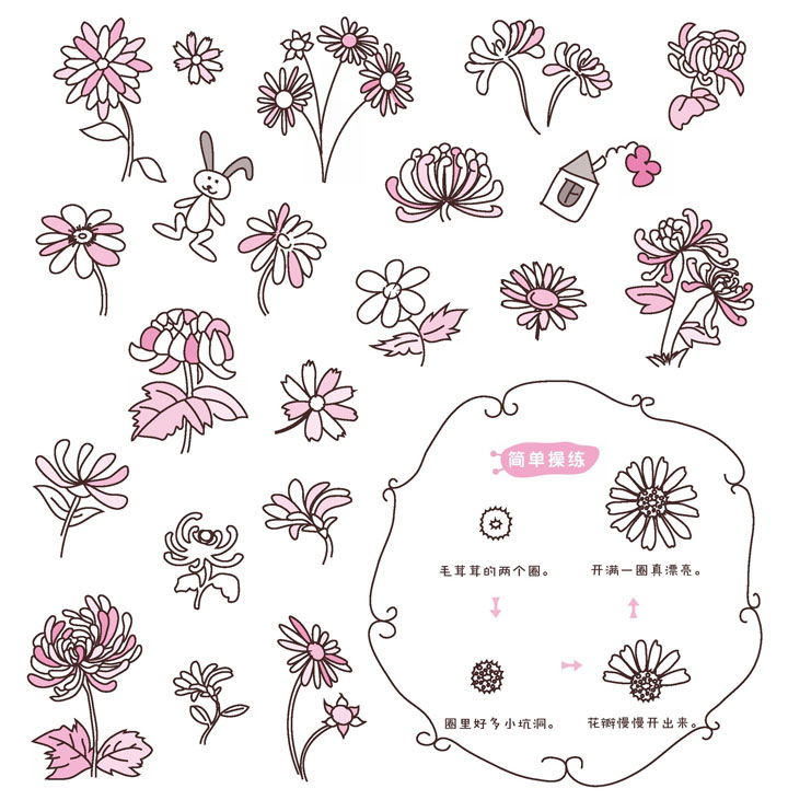 菊花简笔画