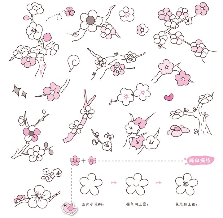 梅花简笔画