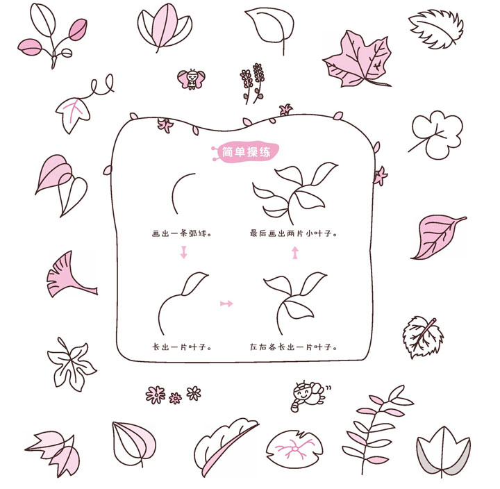 树叶简笔画