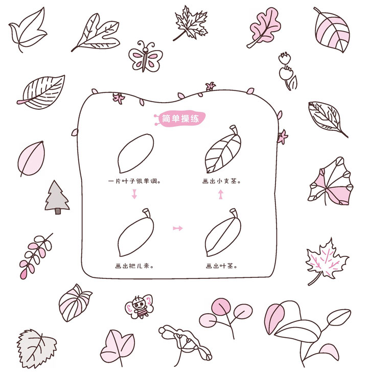 树叶简笔画