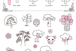 杨树简笔画