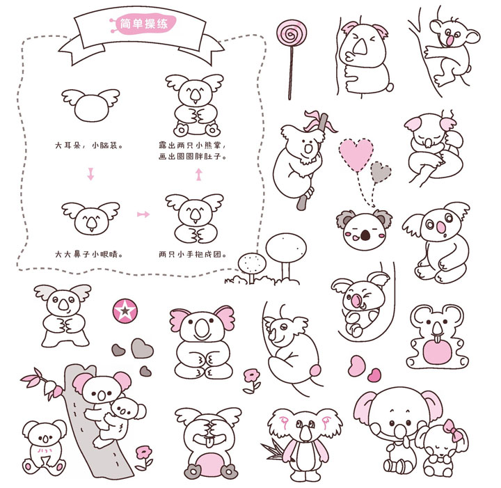 考拉简笔画