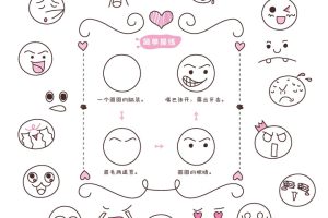 开心的表情简笔画