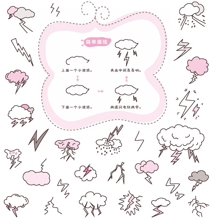 闪电简笔画