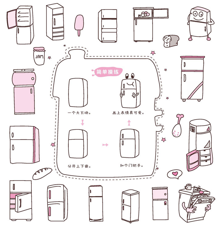 冰箱简笔画