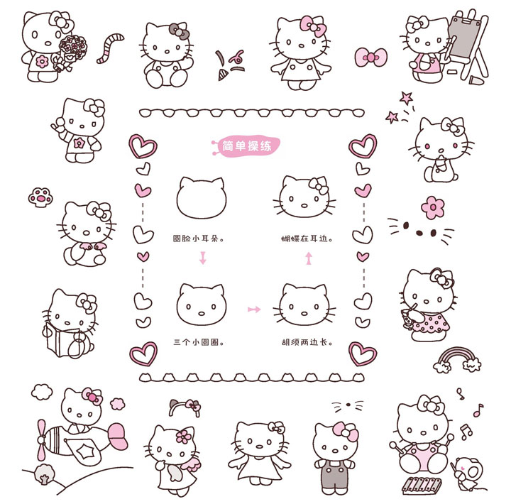 凯蒂猫简笔画