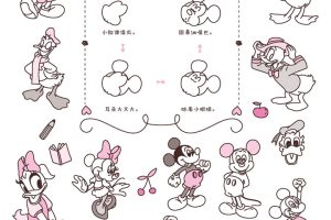 米老鼠和唐老鸭简笔画