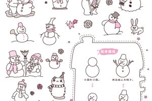 雪人简笔画