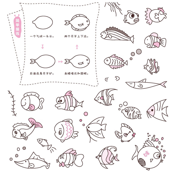小鱼简笔画