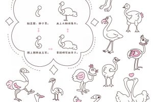 鸵鸟简笔画