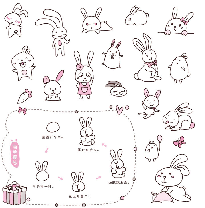 兔子简笔画