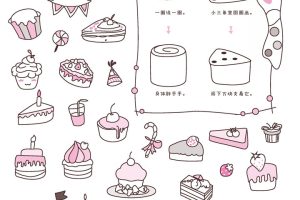 蛋糕简笔画