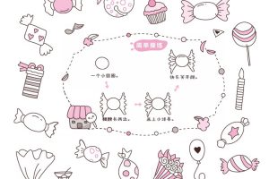 糖果简笔画