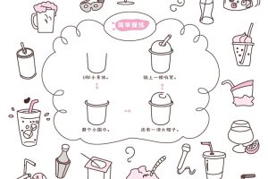 饮料简笔画