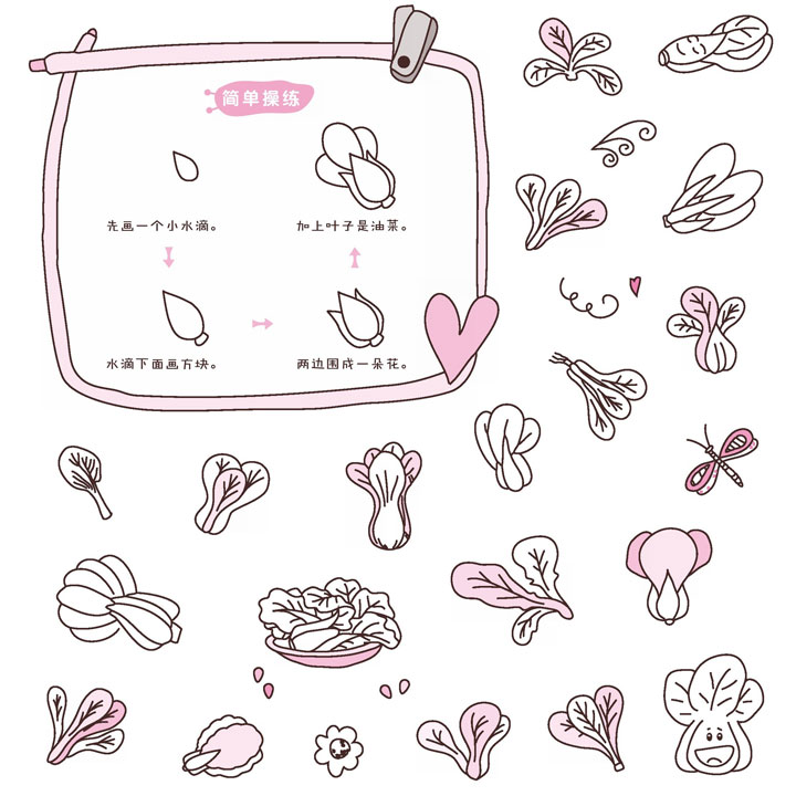 油菜简笔画