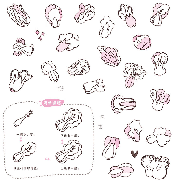 白菜简笔画