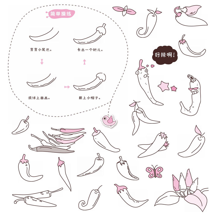 辣椒简笔画