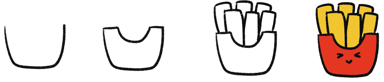 薯条简笔画