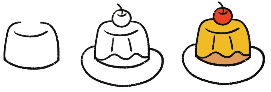 布丁简笔画