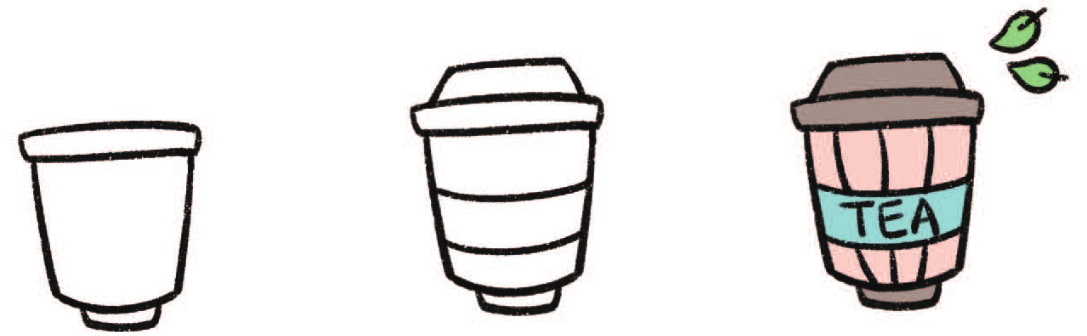 茶简笔画