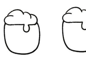 啤酒简笔画