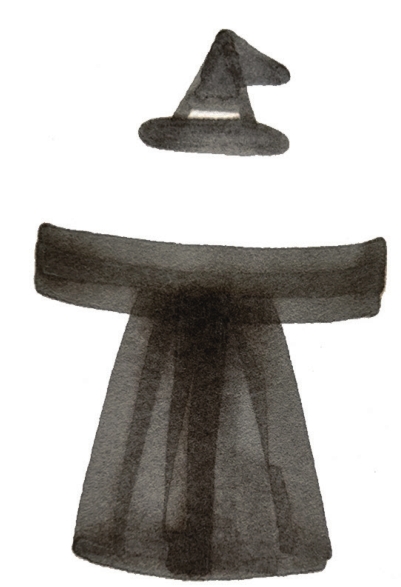 小魔女简笔画