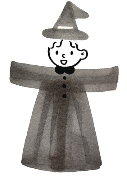 小魔女简笔画