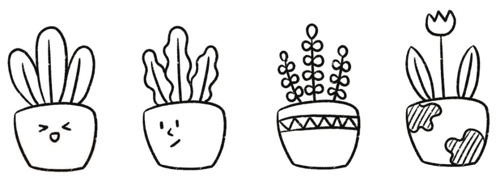 盆栽简笔画