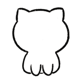 橘猫简笔画