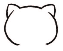 短毛猫简笔画
