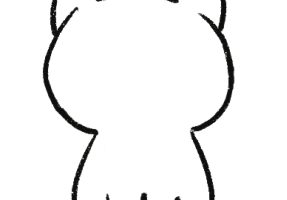 短毛猫简笔画