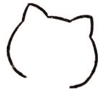 奶牛猫简笔画