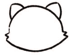 波斯猫简笔画