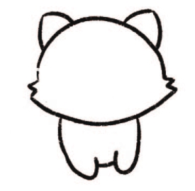 波斯猫简笔画