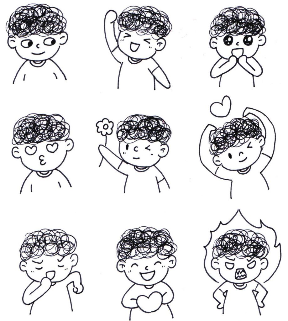 人物表情简笔画