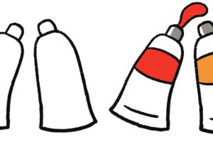 颜料简笔画