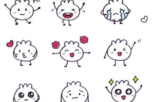 包子表情包简笔画