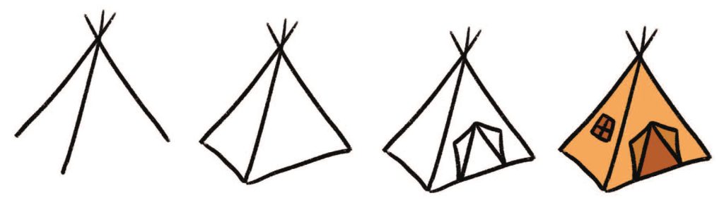 帐篷简笔画