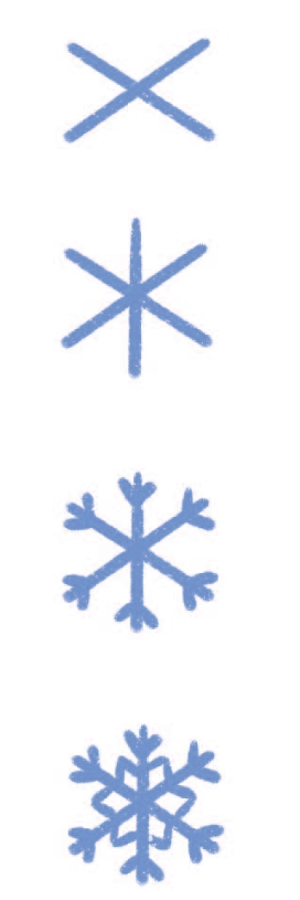 雪花简笔画