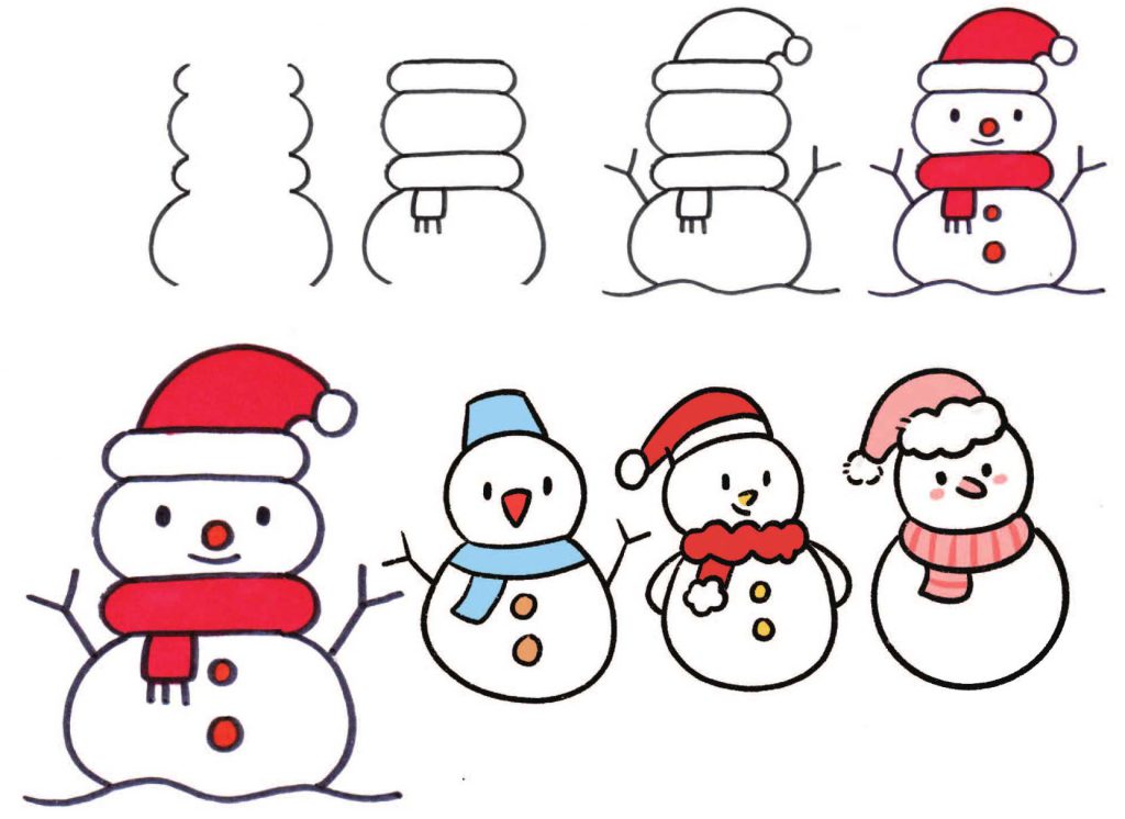 雪人简笔画